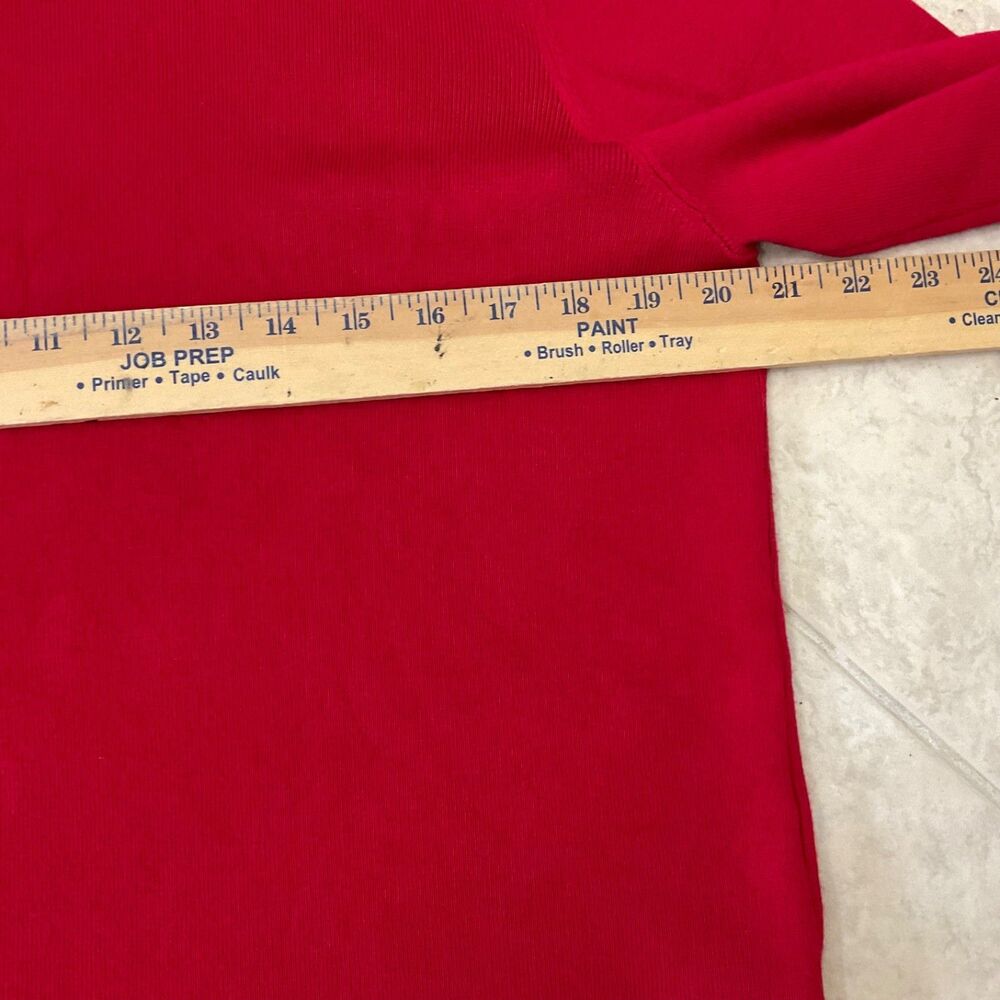 Chico's Long Sleeve Turtle Neck Sweater women’s 3 /US XL Red w button detail - Picture 8 of 10